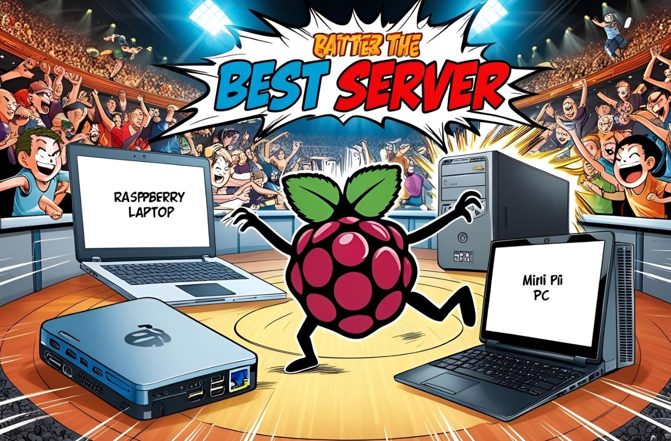 Comparativa hardware homelab servidor casero: Raspberry Pi, Mini PC, servidor rack refurbished y componentes build custom DIY