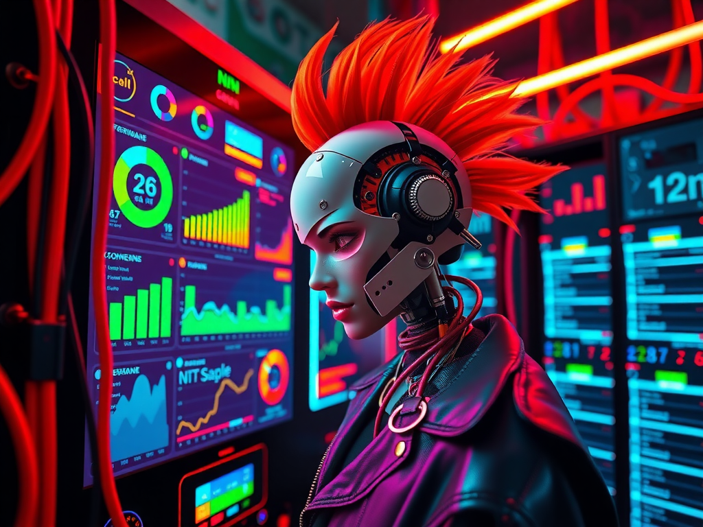 Robot punk resolviendo errores de automatización Mosquitto MQTT y n8n 2025