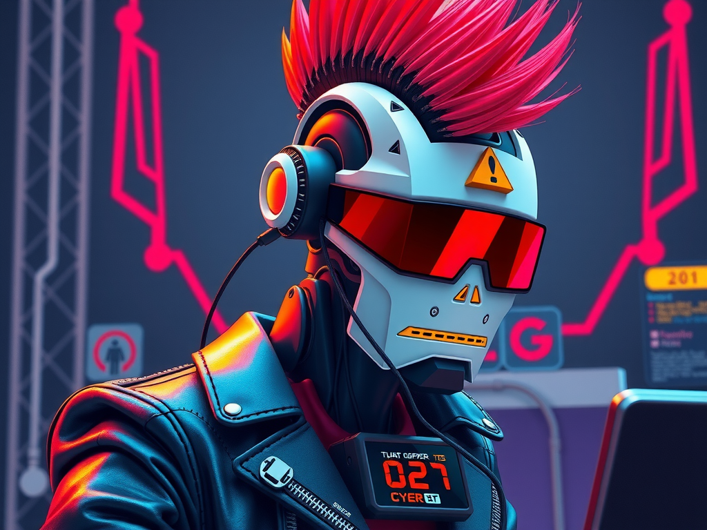 Robot punk comparando GitLab con alternativas 2025