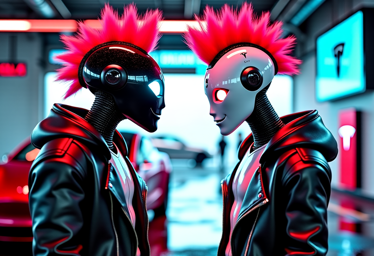 Robot punk Grafana TeslaMate