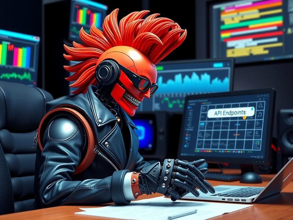 Robot punk comparando OpenClaw asistente IA vs Claude API y OpenAI en tablas comparativas 2026